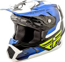 Шлем кросс FLY RACING TOXIN ORIGINAL blue/white/black 2018