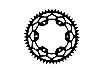 Звезда ведомая RIVAL Enduro 520 51T (6х150х125) с самоочисткой